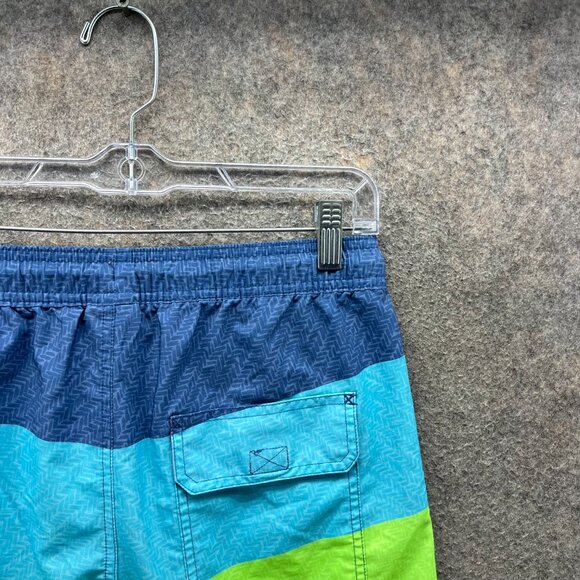 Vineyard Vines Board Shorts Men XS Striped Swim Trunks Multicolor Blue Green - Picture 3 of 10